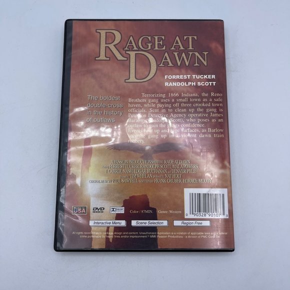 Rage at Dawn DVD Forrest Tucker Randolph Scott Western Classic - Picture 2 of 5
